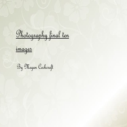 Photography final images | PPTX