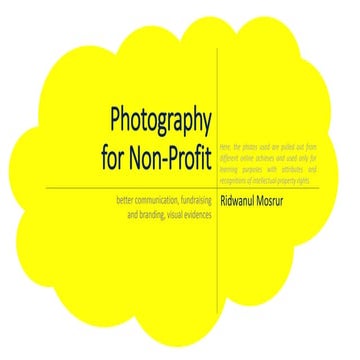 Photography for nonprofit