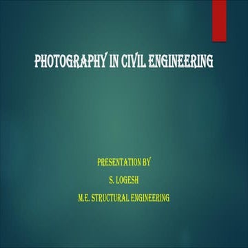 Photography in civil engineering