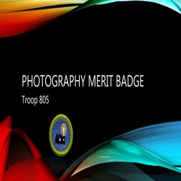Photography Merit Badge