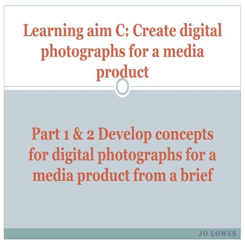 Photography project proposal