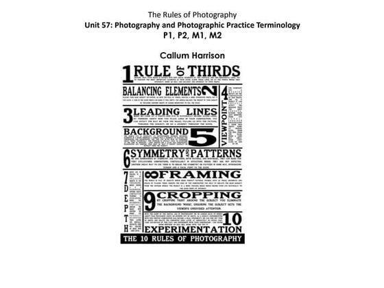 Photography rules powerpoint | PPT