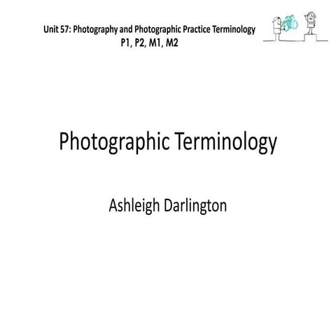 Photography terminology powerpoint