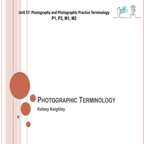 Photography terminology work sheet