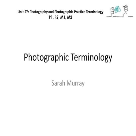 Photography terminology work