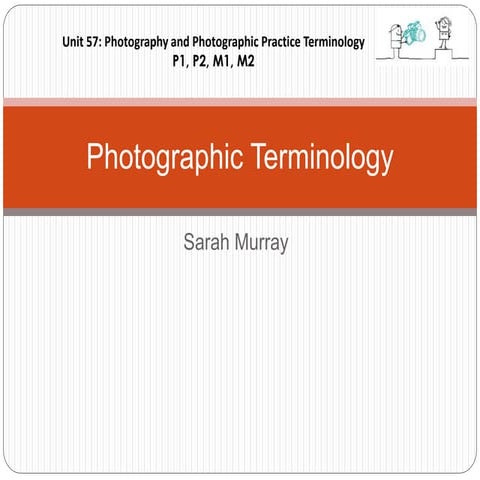 Photography terminology work