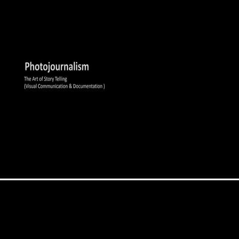 Photography workshop journalist 