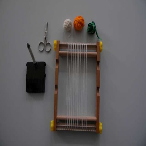 Photo instructions carpet weaving - work skills