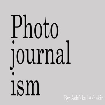 Photojournalism