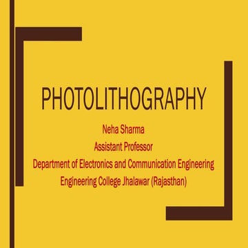 Photolithography