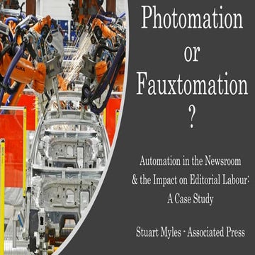 Photomation or Fauxtomation?