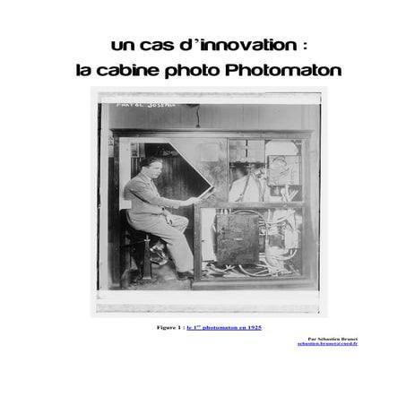 Photomaton, une innovation | PDF