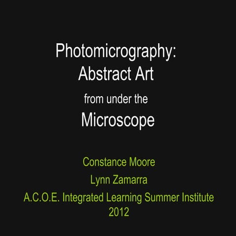 Photomicrography