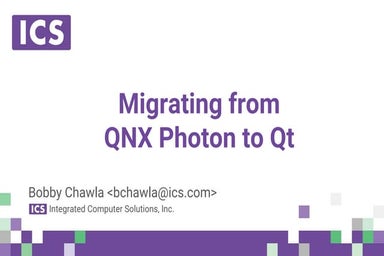 Migrating from Photon to Qt