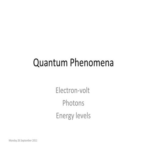 Photon and energy levels