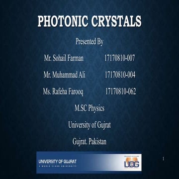 Photonic crystals