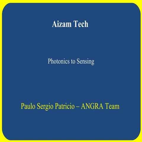Photonics to sensing | PPT