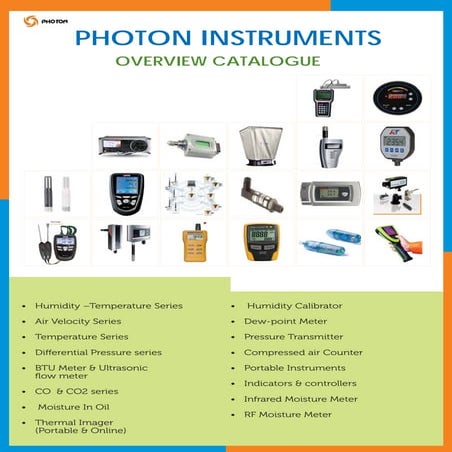 Photon instruments catalogue
