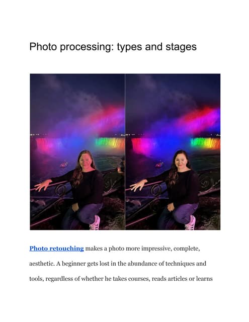 Photo Retouching.pdf | Photo Editing Software | Computer Software and ...
