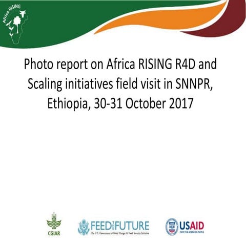 Photo report on Africa RISING R4D and Scaling initiatives field visit in SNNP...