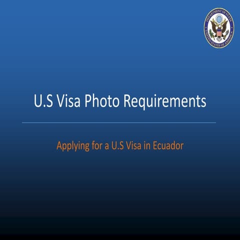 Photo requirements for U.S. Visa