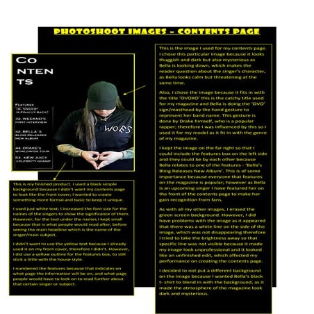Music Magazine Contents Page Analysis | PPT