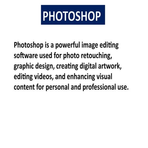 Easy Photoshop Basic Tools for Beginners