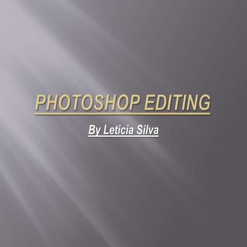 Photoshop tutorial