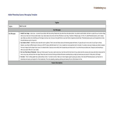 Photoshop Express Messaging