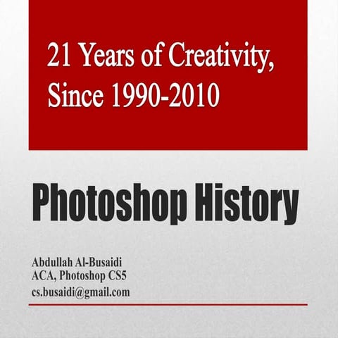 Adobe Photoshop history