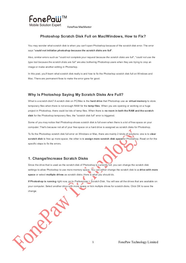 scratch disks photoshop cc 2018 mac scratch disks photoshop cc 2018 mac