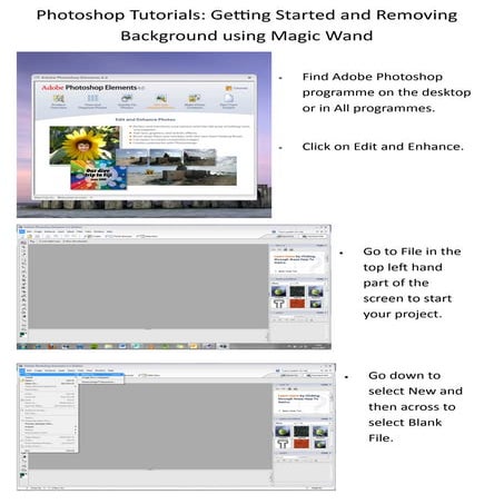 Photoshop tutorial - Getting Started and Magic Wand