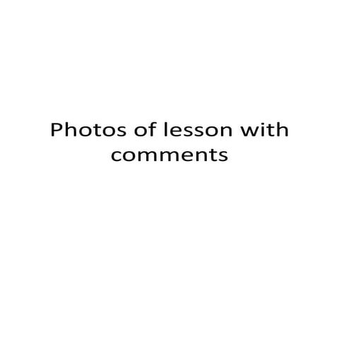 Photos of lesson