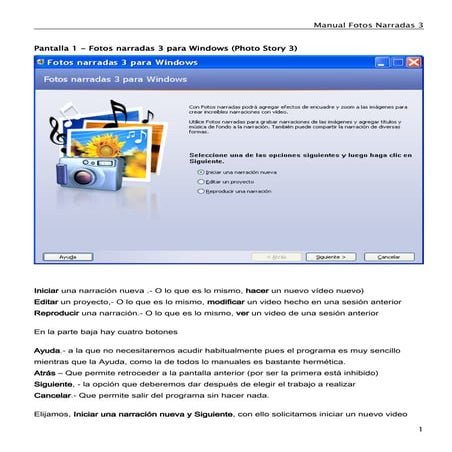 Photo story 3. manual