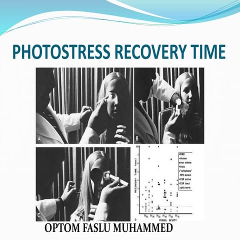 Photostress recovery time