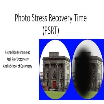 Photo stress recovery time (psrt)