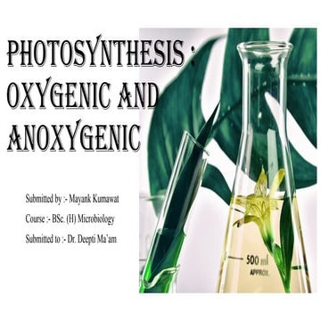 Photosynthesis OXYGENIC AND ANOXYGENIC.pptx