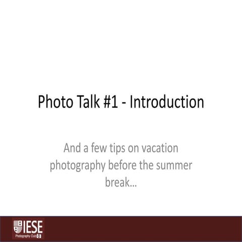 Photo talk 1