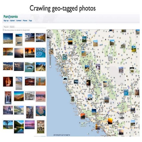 Mining attractive places and travel patterns from photos