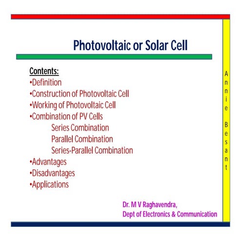 Photovoltaic cell