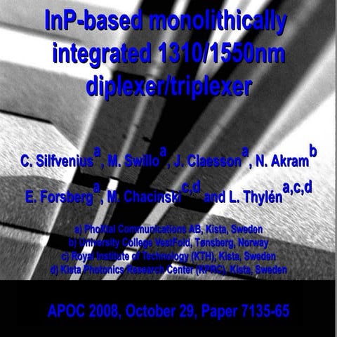 PhoXtal APOC 2008 Presentation 081029