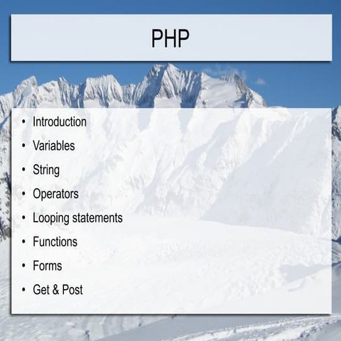 Php | PPT | Web Development | Internet