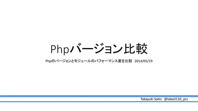 PHPバージョン別応答速度比較
