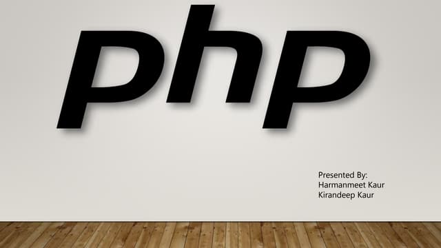 Php | PPT