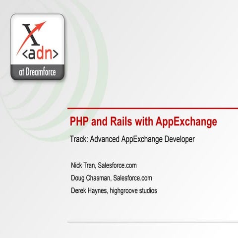 PHP and Rails with AppExchange