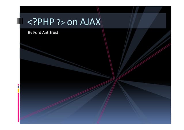 PHP on AJAX