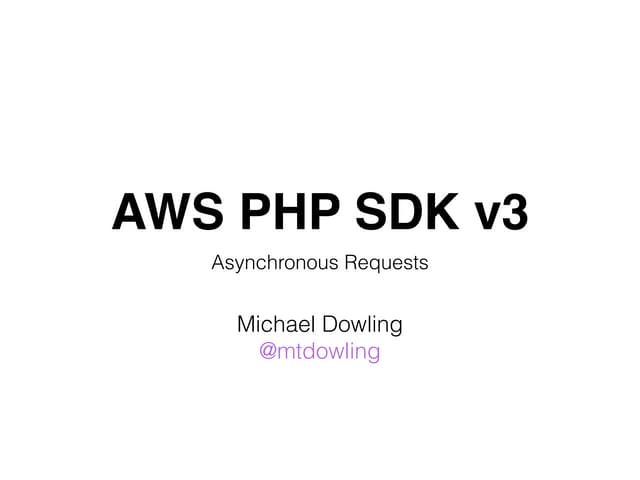 Php sdk-v3-async