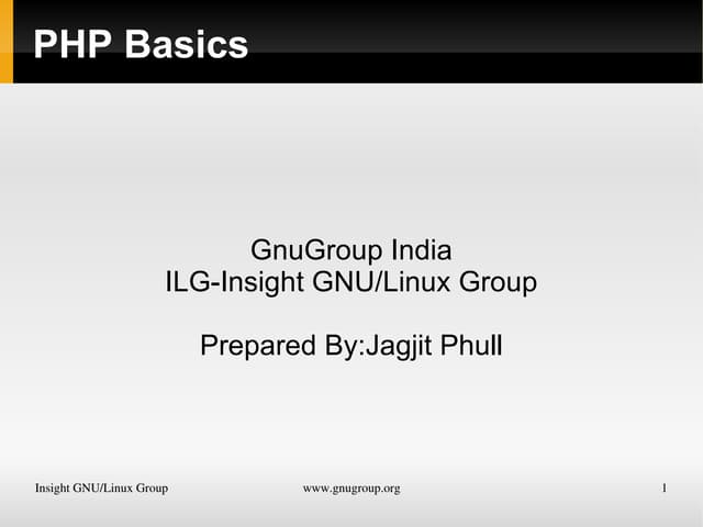 Php Learning show | ODP