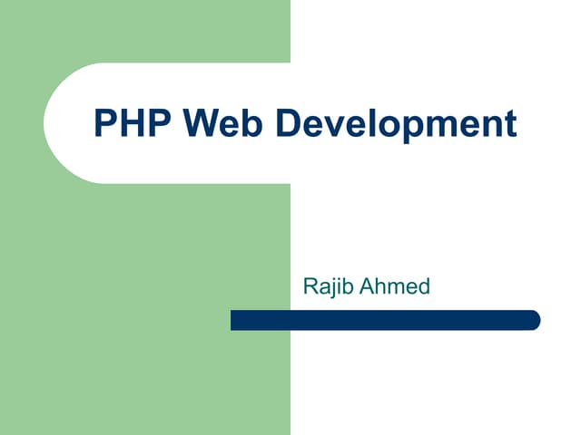 Starting with PHP and Web devepolment | PPT