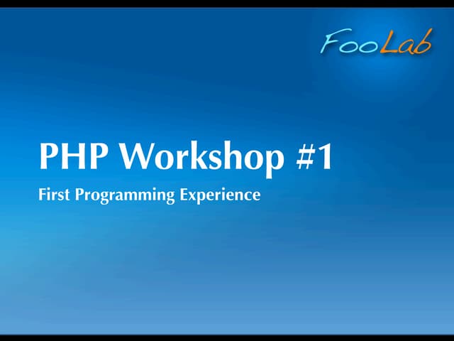 Intro to PHP for Beginners